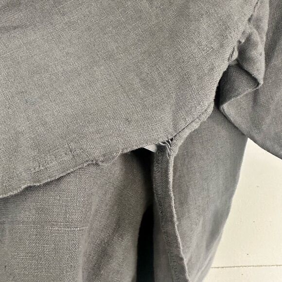 Luna Luz Women’s Small Grey LagenLook Minimalist Open Cardigan Jacket - Picture 7 of 7